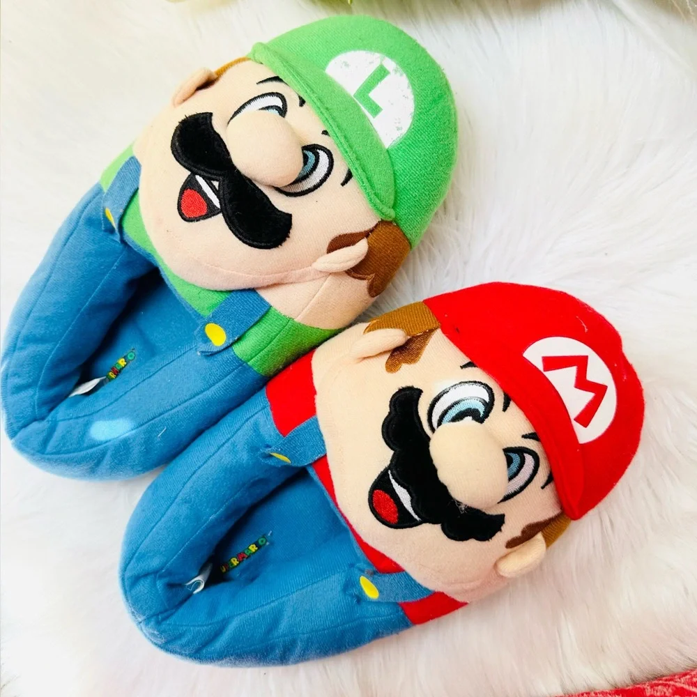 Kids Mario & Luigi Slippers